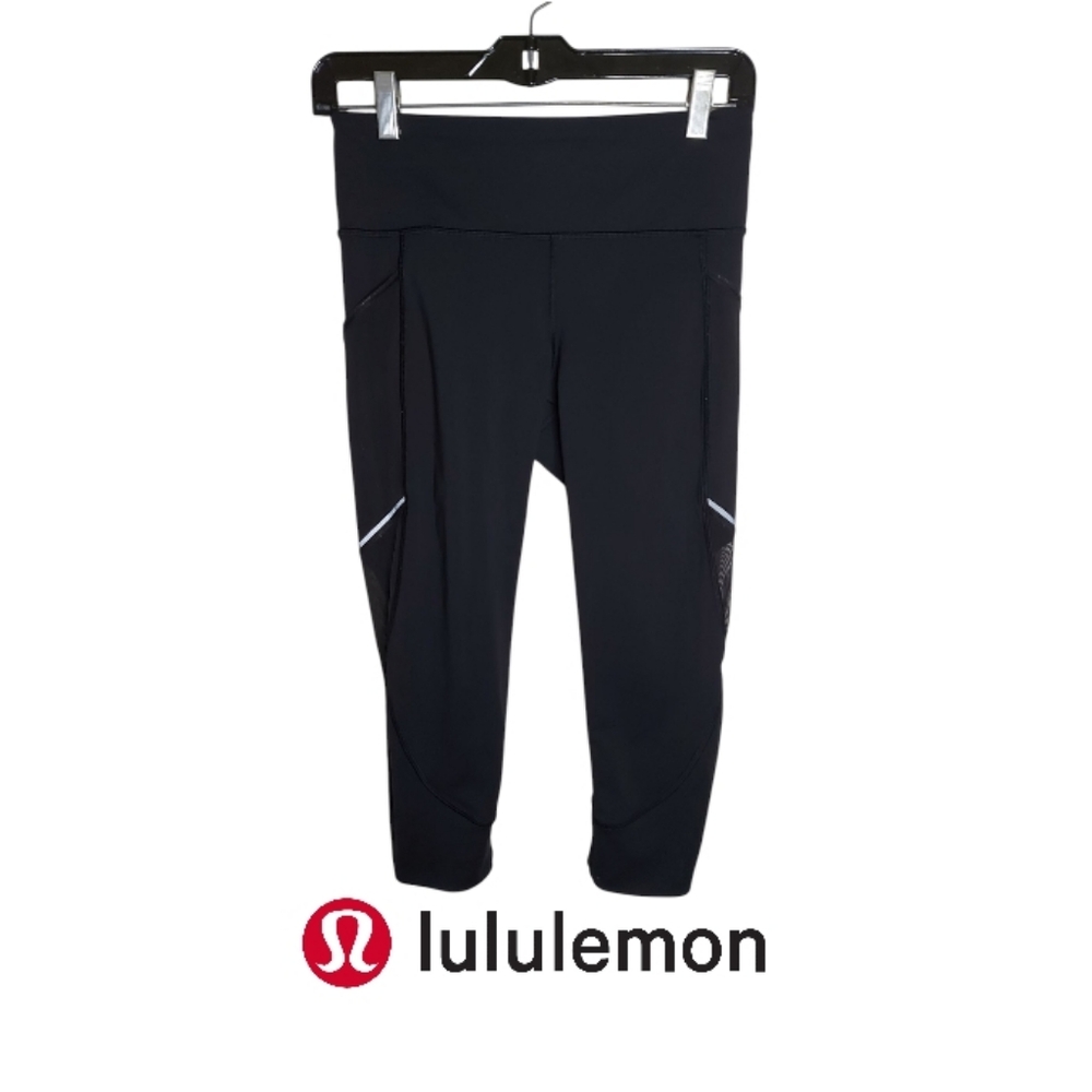 Lululemon Black Home Stretch Crop 19"